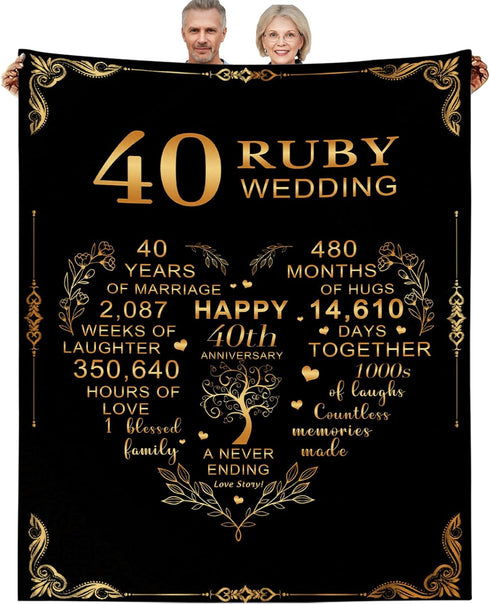 Golden Wedding Anniversary Blanket A Perfect Gift for Your Parents
